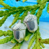 Silver Acorn Earrings Silver Wolds Way Stud Earrings Acorns silver stud earrings