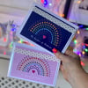 The Rainbow of Christmas - Multipack of 4 Seasonal Greetings Cards 