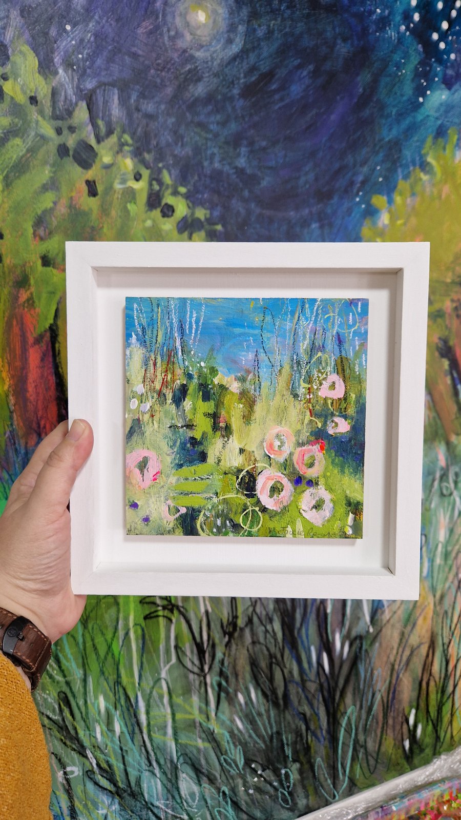 'Open air'  Original mixed medium painting 