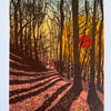 'Sunset Shadows' screen print - perfectly imperfect