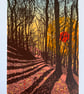 'Sunset Shadows' screen print - Super Seconds Festival