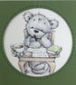 Handmade birthday card - thoughtful bear - Image 2