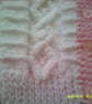 Pink and White random Round Neck 18 inch Cardigan - Image 2