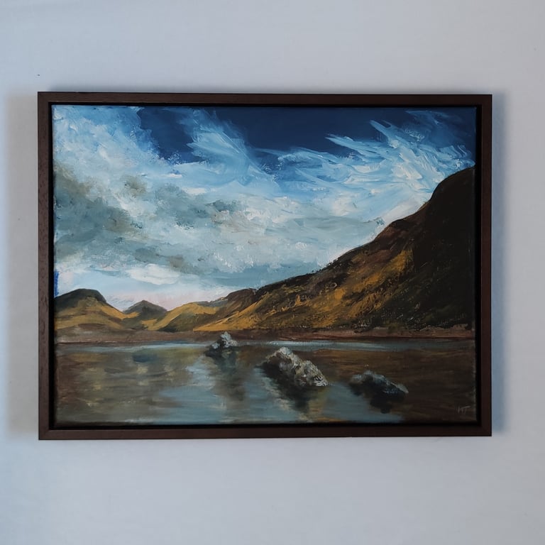 Wastwater, Lake District Summer Landscape Original Painting
