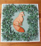 Folk art Fox with Ivy. - Image 3