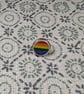 Pride Flag Pin - Pride Themed Pin - Small Resin Topped Pin Badge - LGBTQ