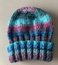 Hand Knitted Child's Beanie Hat Age 4-6 yrs - Image 1