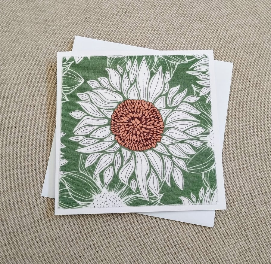 Flower fabric card 