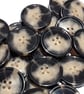 25mm 1" Polyester HORN Buttons TTS & GREY - Image 2