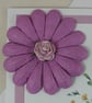 Handmade birthday card - bear with envelope of flowers - Image 2