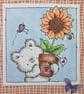 Bear with sunflower birthday card - Image 2
