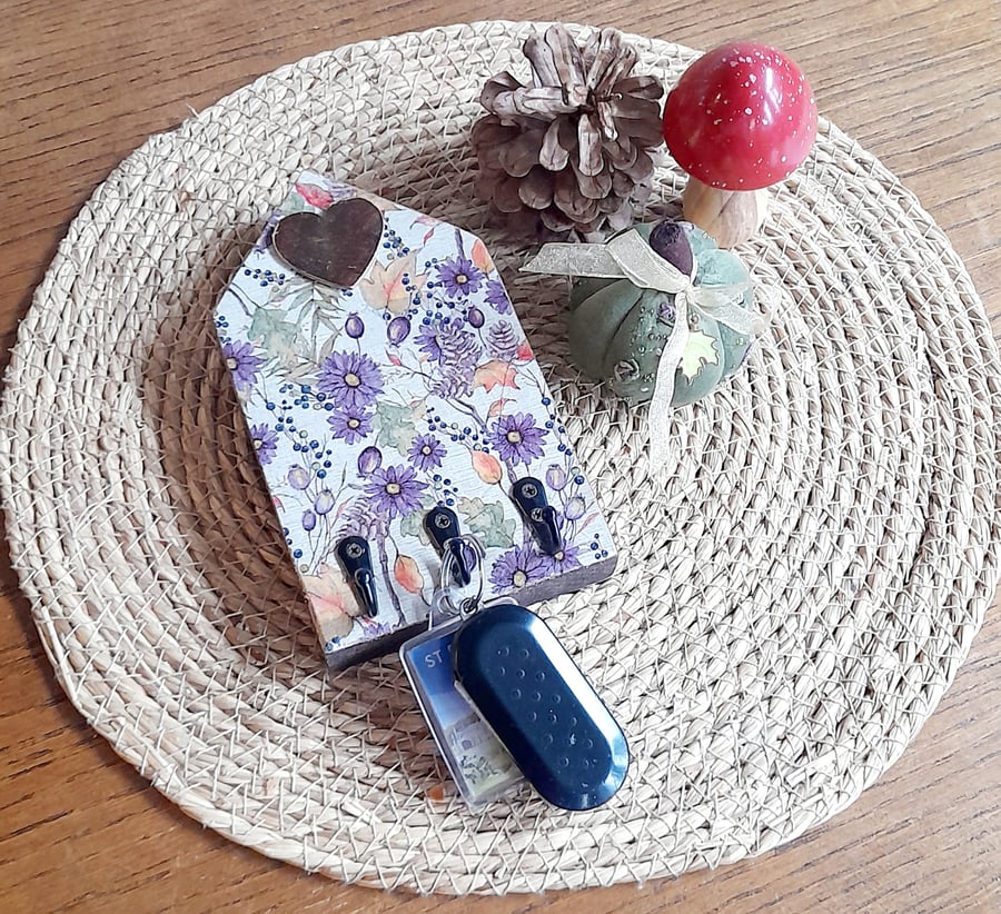 Wooden Keyhanger Autumn