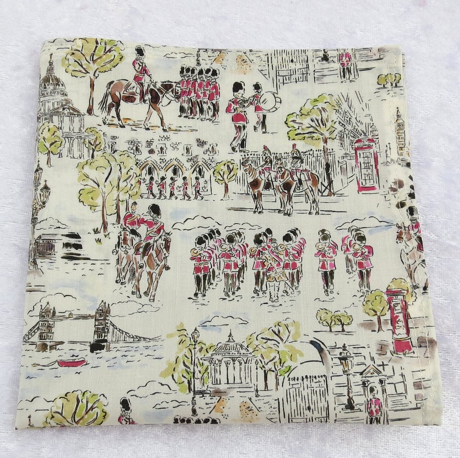 Liberty Tana Lawn handkerchief, organic cotton handkerchief, ladies handkerchief