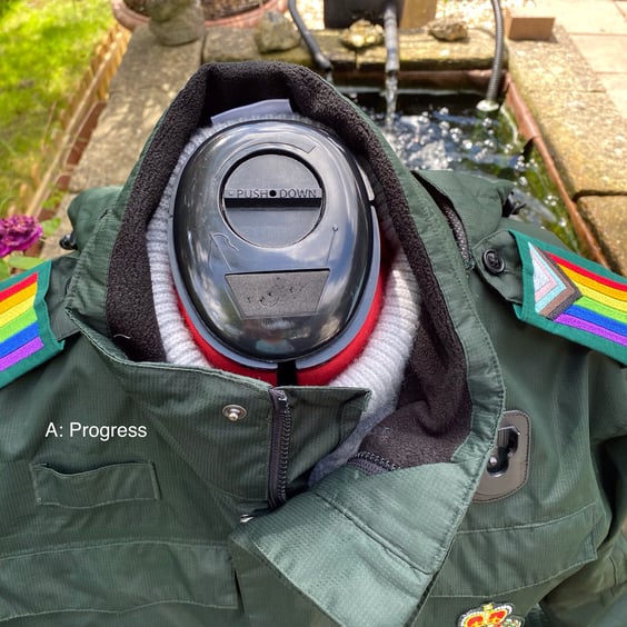 Embroidered Ambulance 'Pride-Progress' Flag Epaulettes - custom for events only 