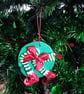 Elf legs Christmas tree decoration, made from air dry clay - Folksy