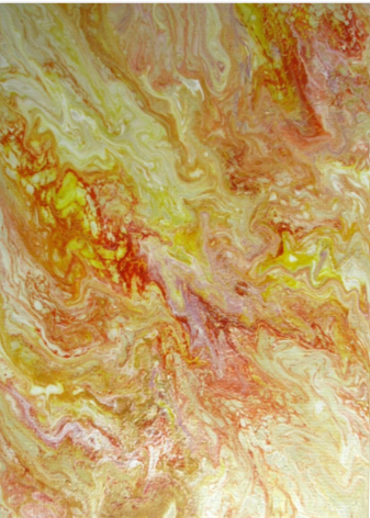 Sunshine Oasis Original Handmade Acrylic Canvas Painting Home Wall Art Gift Idea