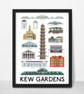 Kew Gardens A3 Print - Image 2