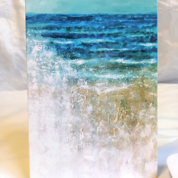 Seaside splash - art greeting card