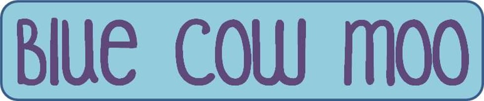Blue Cow Moo