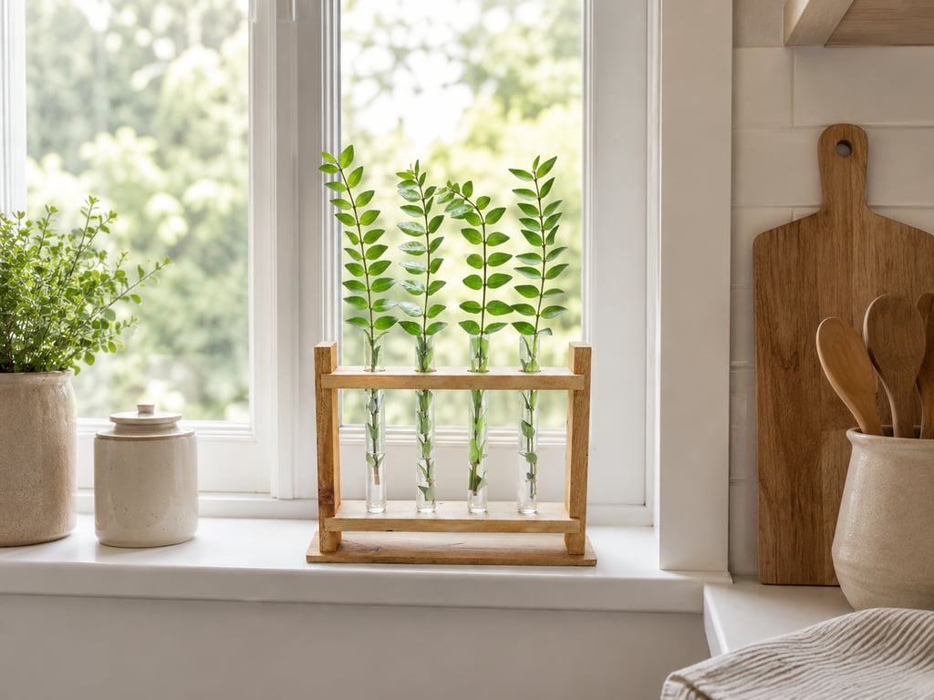 Wooden Propagation Station Upcycled Pallet Board Test Tube Vase