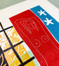 In Matisse's Studio hand printed linocut print. - Image 2