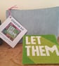 Modern needlepoint coaster kit - LET THEM