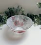 Decoupage Glass Bowl, Poppy, Upcycled - Image 3