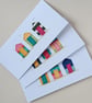 Embroidered Beach Huts Greetings Card - Image 5