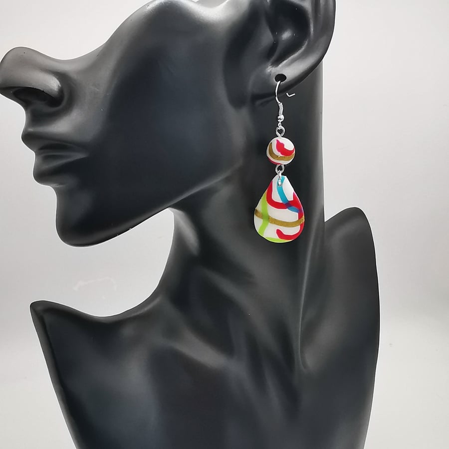 Dangle Teardrop Earrings Handmade UK