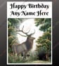 Personalised Birthday Card Plantable Seeded Wiccan Pagan Witch Witchy Stag