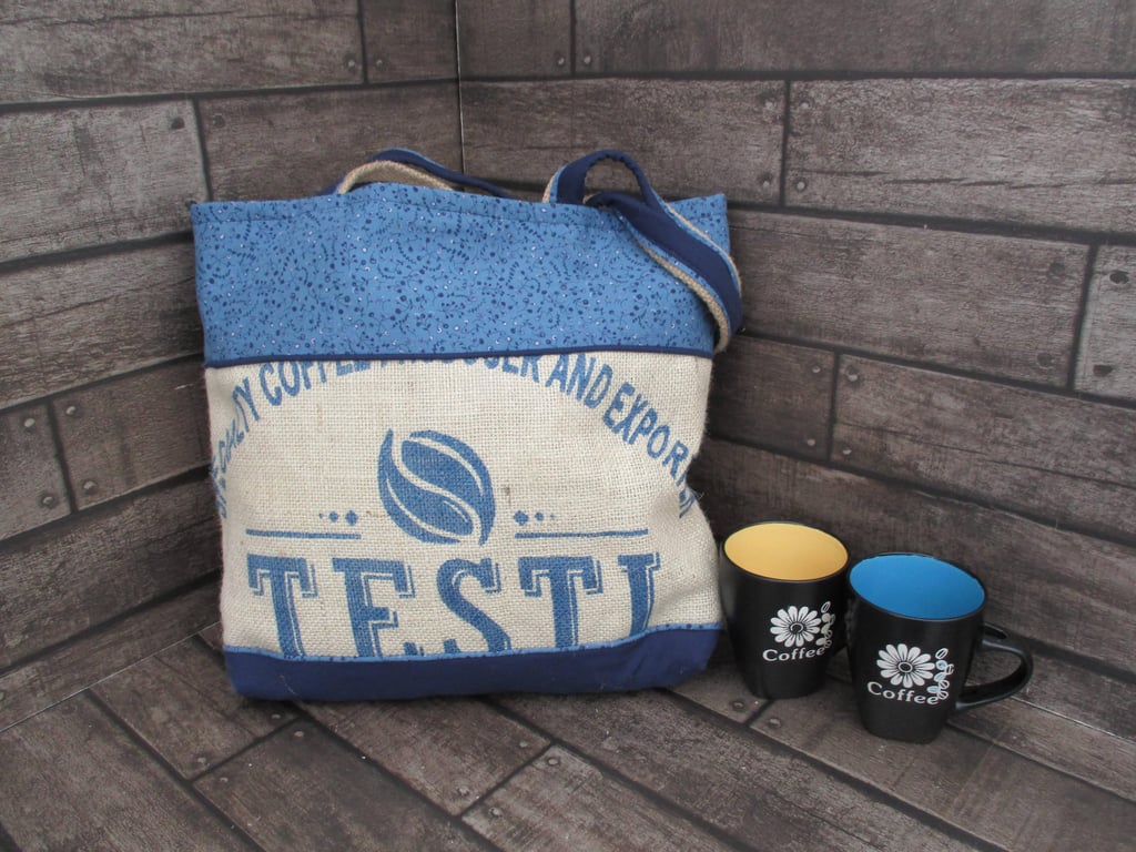 Eco-Friendly Tote Bag Handmade from Upcycled Materials Unique Sustainable Bag.