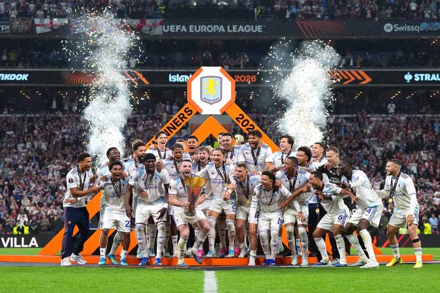 Aston Villa FC UEFA Europa League Cup Winners 2026 Photograph Print