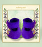 Purple Embroidered Shoes - Image 3