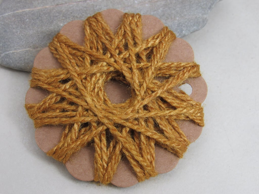 10m Natural Onion Dye Thick Tussah Silk Embroidery Thread