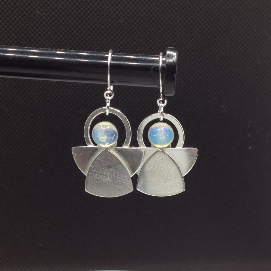 Silver Angel earrings