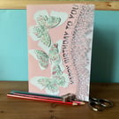 Handmade Happy Birthday Cut Out Card