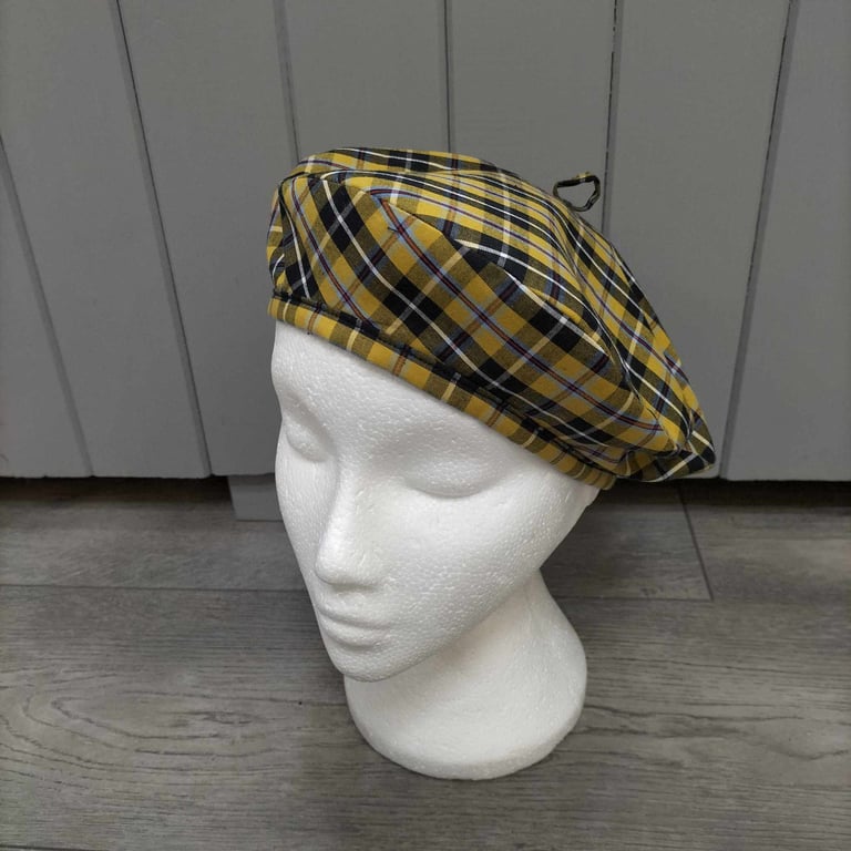Cornish Tartan beret, medium