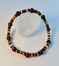 Tigers Eye & Shell Large Unisex Bracelet - Anniversary, Fathers Day Gift For Him - Image 5