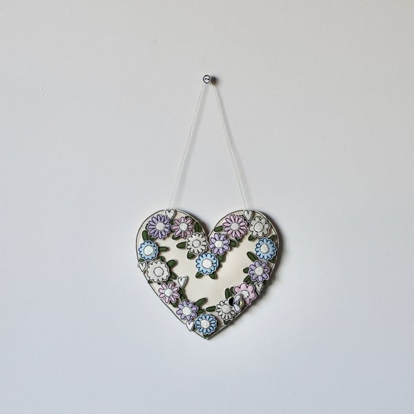 Special Order for Angela - 'A Floral Heart' - Hanging Decoration