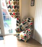 Laura Ashley Patchwork Fabrics Chair & Footstool Shabby Chic Roses Gingham New - Image 8