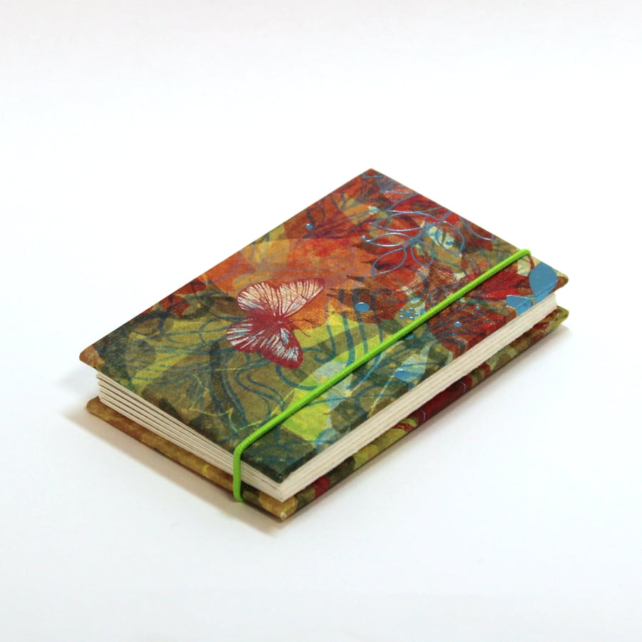 Pocket sized Handmade Mini Watercolour Sketchbook For Artists