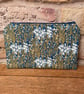 Grasses Print Quilted Fabric Organiser Pouch