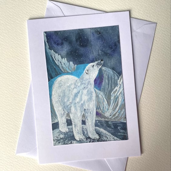 Polar bear greetings card