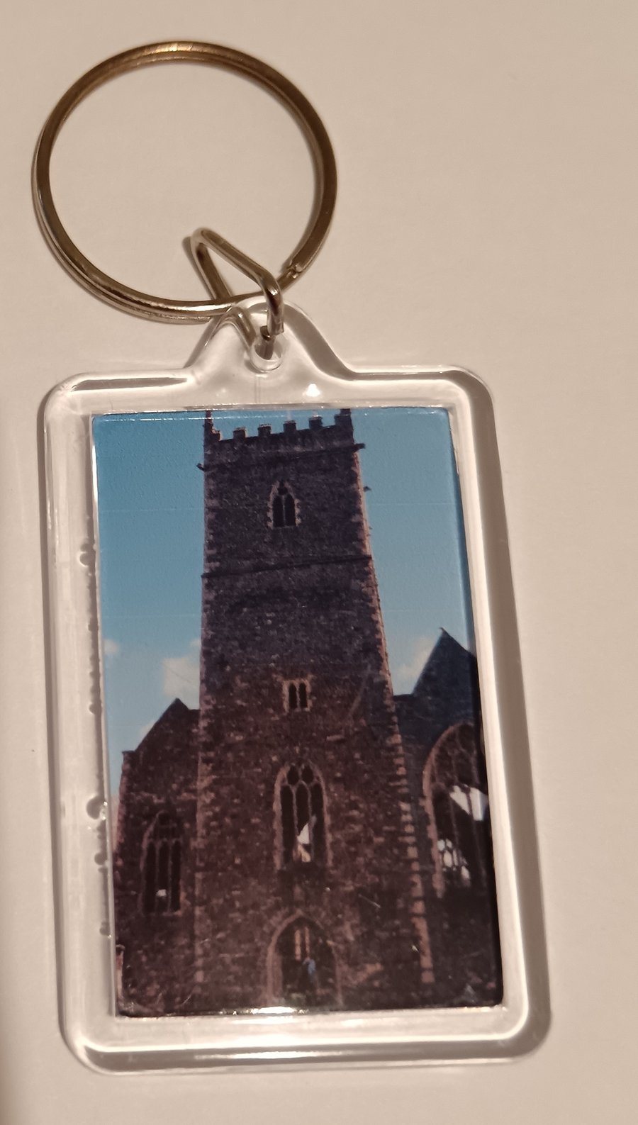 St Peter's Church Castle Park Bristol Photography Keyring 