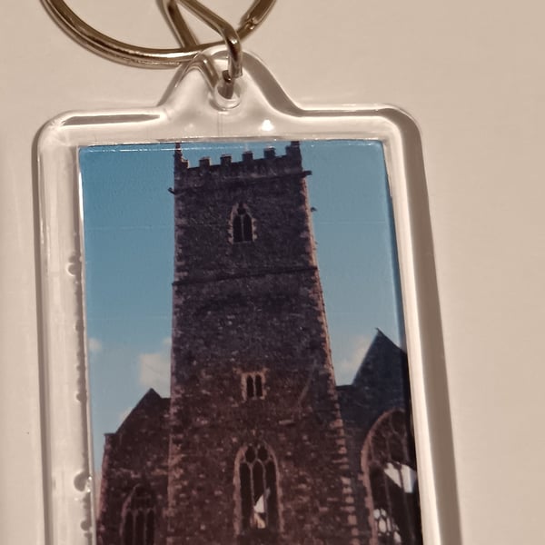 St Peter's Church Castle Park Bristol Photography Keyring 