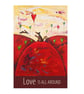 "Love Is All Around" print black frame - Image 3