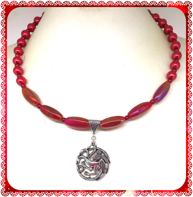 One of a Kind Dragon collar length necklace