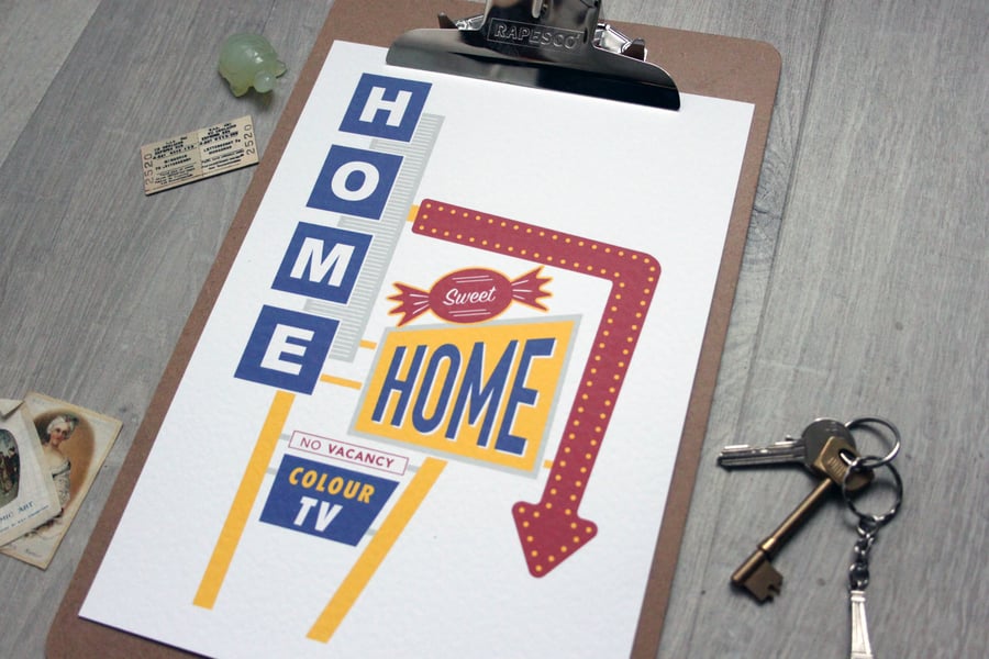 Home Sweet Home Print A5