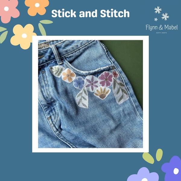 Stick and Stitch Wildflowers Designs