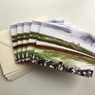 Pack of five printed greetings cards The Peak District